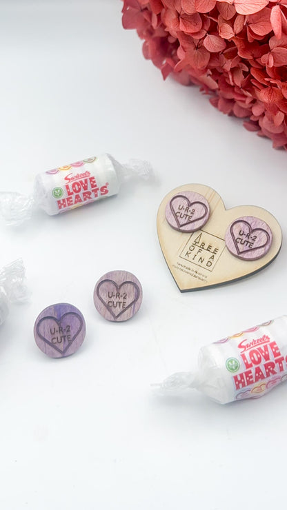 Love Note Candy Studs