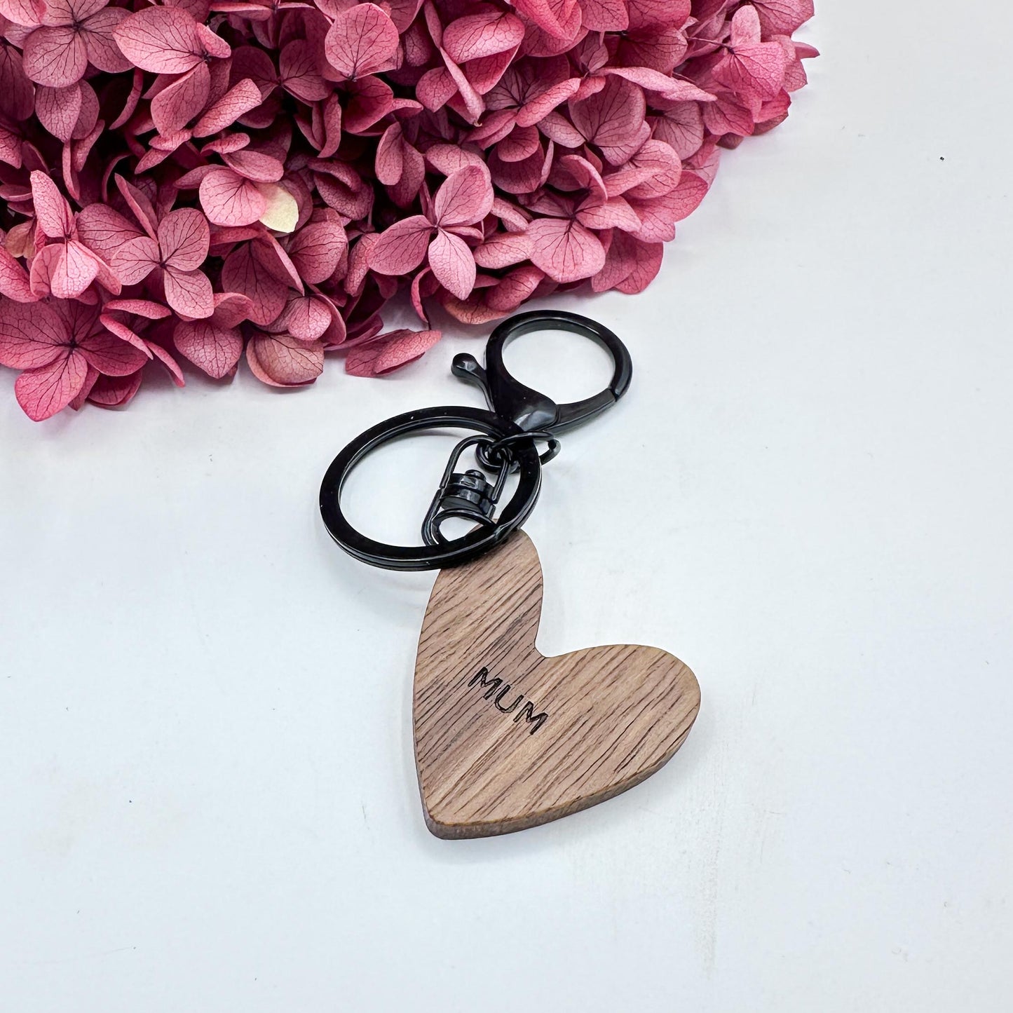 MUM Love Timber Keyrings - Spotted Gum