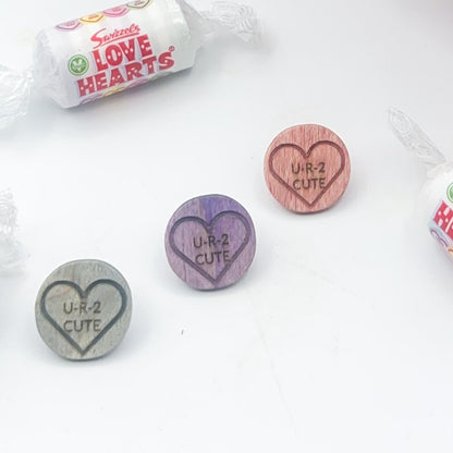 Love Note Candy Studs