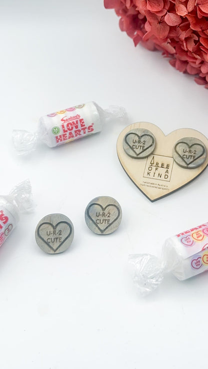 Love Note Candy Studs