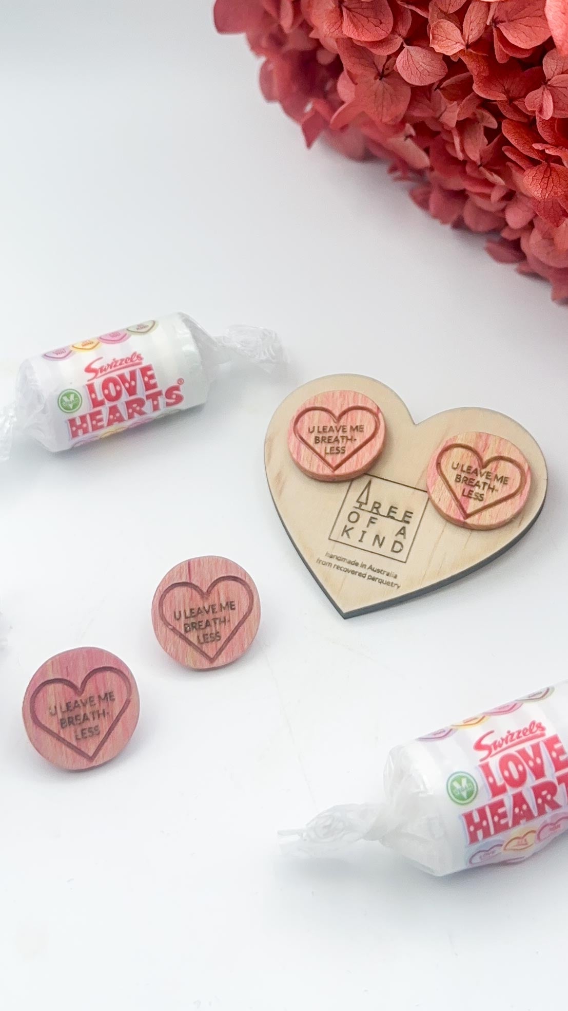 Love Note Candy Studs