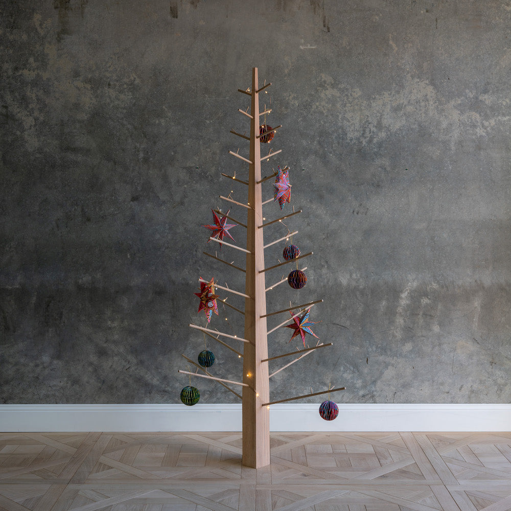The Grand Naked Oak Wooden Christmas Tree